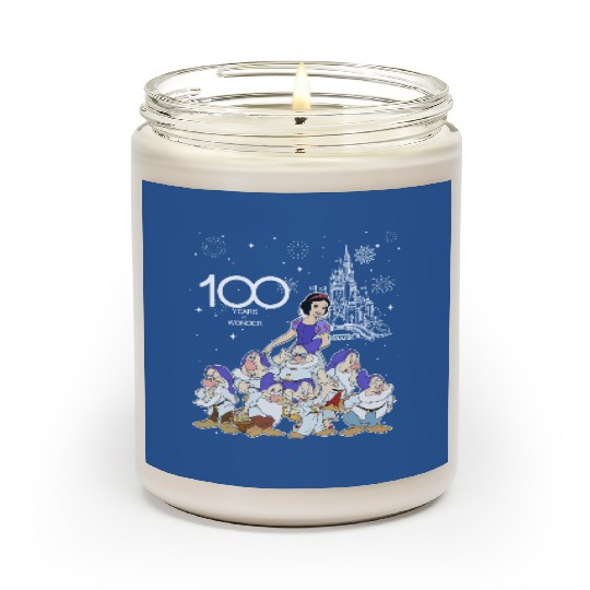 Disney Snow White and Seven Dwarfs Group Characters Scented Candles, 100 Years of Wonder Scented Candles