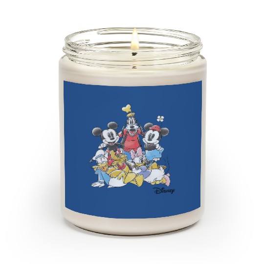 Disney Mickey And Friends Scented Candles, Mickey And Friends Minnie Donald Daisy Goofy Pluto Scented Candles