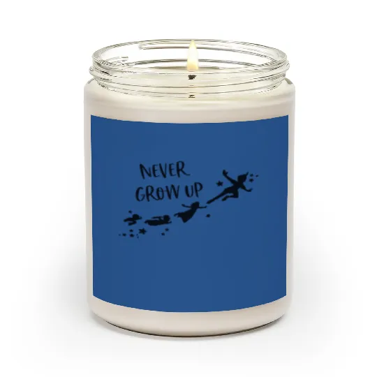 Peter Pan Scented Candles, Disney Peter Pan Scented Candles, Never Grow Up Disney Peter Pan Tinkerbell Scented Candles