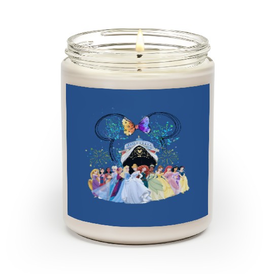 Disney Cruise Princess Scented Candles, Disney Princess Scented Candles, Disney Cruise Line 25th Anniversary Scented Candles