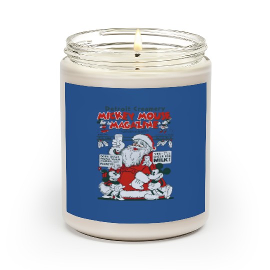 Discover Vintage Disney Christmas Mickey Mouse Magazine Scented Candles