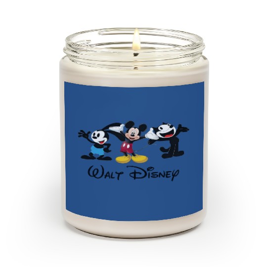 Julius the Cat Oswald the Lucky Rabbit Mickey Mouse Scented Candles, Disney Trip Scented Candles