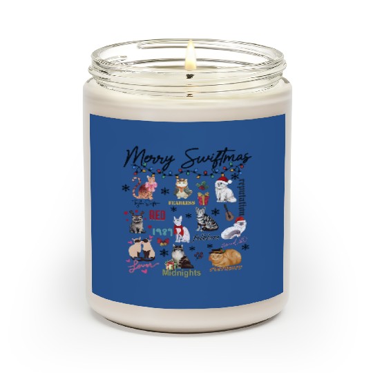Discover Merry Swiftmas Scented Candles, Eras Tour Cat Scented Candles, Christmas Tay-lor