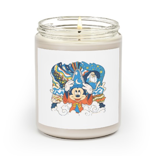 Disney Fantasia Sorcerer Mickey Stay Magical Scented Candles, Fantastic Disney Hollywood Studio