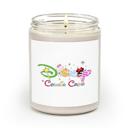 Disney Cousin Crew Scented Candles, Disney Cousin Scented Candles