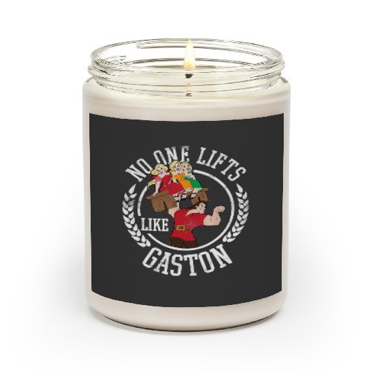 Disney Beauty and the Beast No One Lifts Like Gaston Badge Scented Candles
