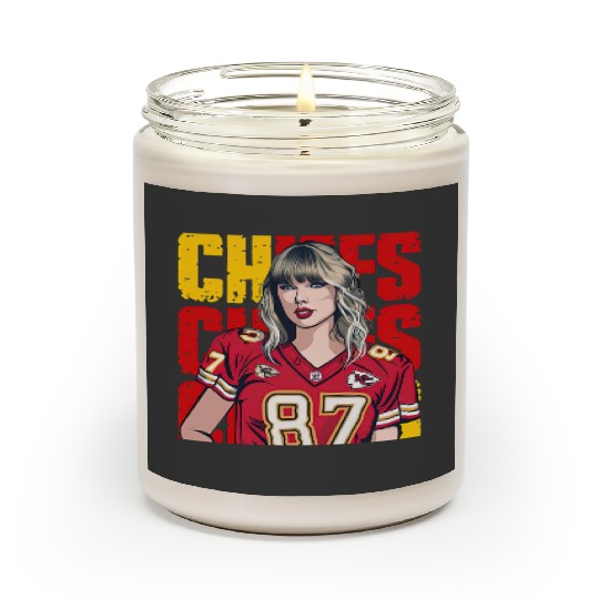 Discover Taylor Hearts Kelce in Chiefs Scented Candles, Traylor Swelce Taylor Version Fan Scented Candles