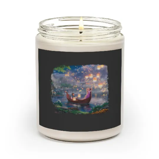 Vintage Disney Tangled Rapunzel Floral  Color Scented Candles, Retro Disney Princess Scented Candles, Princess Rapunzel Flynn Rider, Lost Princess Scented Candles