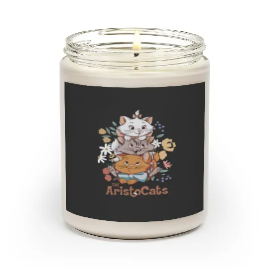 Aristocats Scented Candles, Retro Disney Unisex Scented Candles, Disney Cat Scented Candles