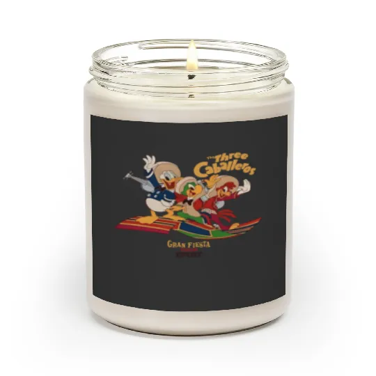 The Three Caballeros Gran Fiesta Tour Scented Candles, Disney Parks Epcot Donald Duck Scented Candles