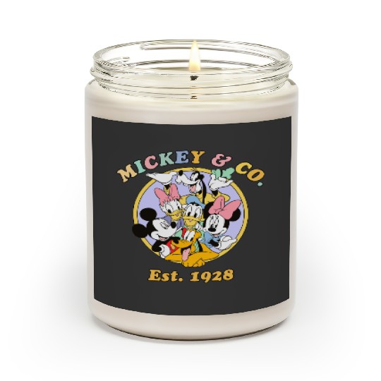 Retro Mickey And Co Disney Est 1928 Scented Candles, Disney Trip, Disneyland Scented Candles