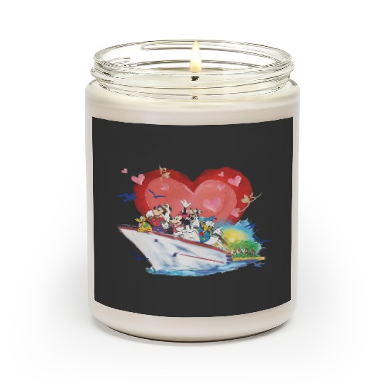 Disney Cruise Couples Scented Candles, Honeymoon Cruise Scented Candles