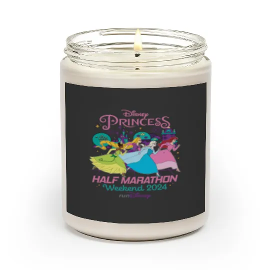 Rundisney Scented Candles, Disney Princess Half Marathon Weekend 2024 Scented Candles, Disney Marathon
