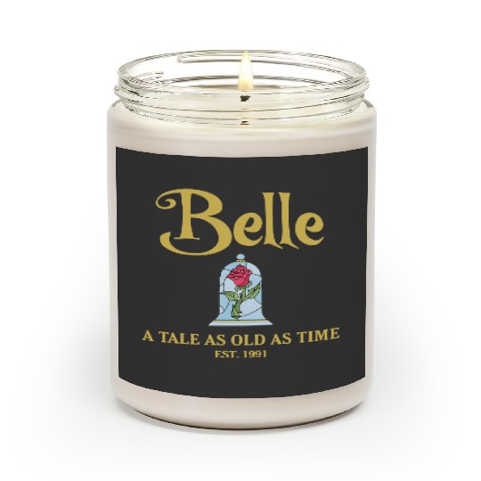 Belle Scented Candles, Tale as Old as Time Scented Candles, Disney Princess Scented Candles, Beauty Beast Scented Candles