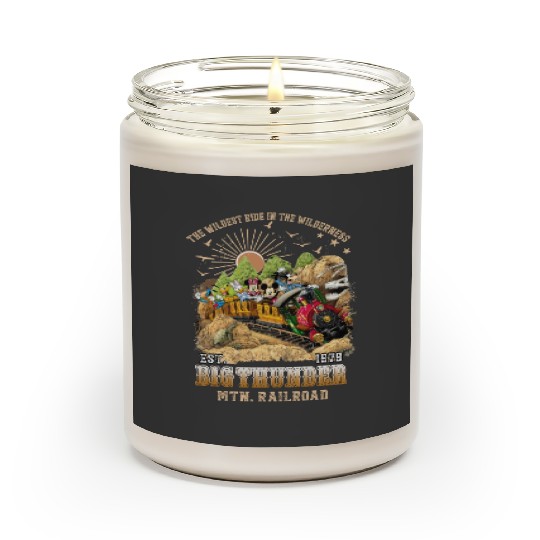 Disney Big Thunder mountain railroad Scented Candles, Mickey & friends Disneyland, Vintage Disney trip Scented Candles