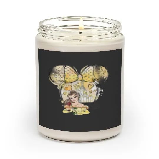 Disney Princess Scented Candles, Watercolor Princess Scented Candles, Belle Princess Scented Candles