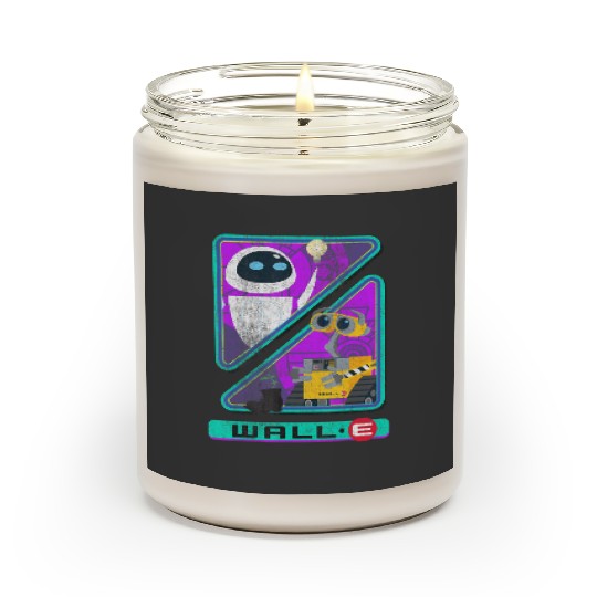 Retro Disney Pixar Wall-E Triangles And Eve Graphic Scented Candles