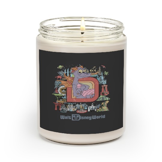Disneyworld Figment  Scented Candles, Disney Epcot Figment Scented Candles