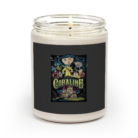 Coraline Scented Candles, Coraline Doll Scented Candles, Vintage Disney Halloween Unisex Scented Candles