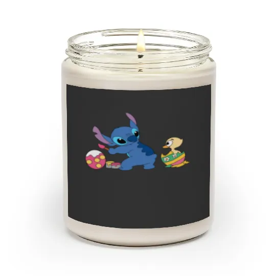 Stitch Easter Scented Candles, Disney Stitch Easter Scented Candles, Disney Easter Scented Candles, Stitch Easter Eggs Scented Candles