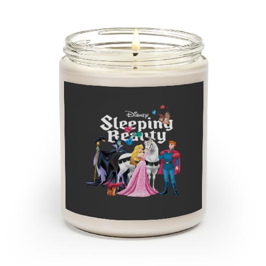 Disney Sleeping Beauty Characters Scented Candles, Princess Aurora,Prince Phillip,Maleficent,Disneyland Family Trip Gift Unisex Scented Candles Kid Scented Candles