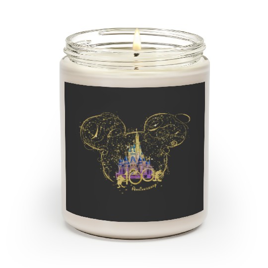 Magic Kingdom Scented Candles, Disney 100th Anniversary Scented Candles, Disney Castle Scented Candles