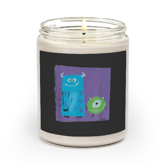 Sulley and Mike Art Study Scented Candles, Monsters Inc. Scented Candles, Disney Retro Scented Candles, Monster Universit