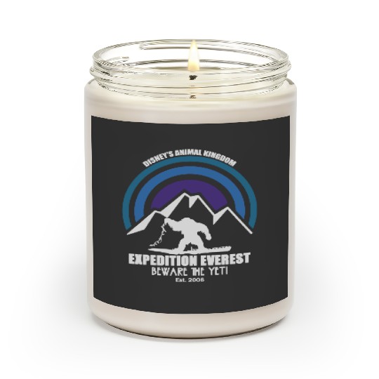 Expedition Everest - Disney Inspired - Animal Kingdom - Ride - Yeti - Unisex Short Sleeve Scented Candles - Scented Candles