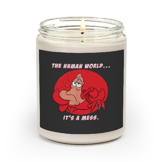 The Human World It's A Mess The Little Mermaid Sebastian Scented Candles, Disney Sebastian Scented Candles