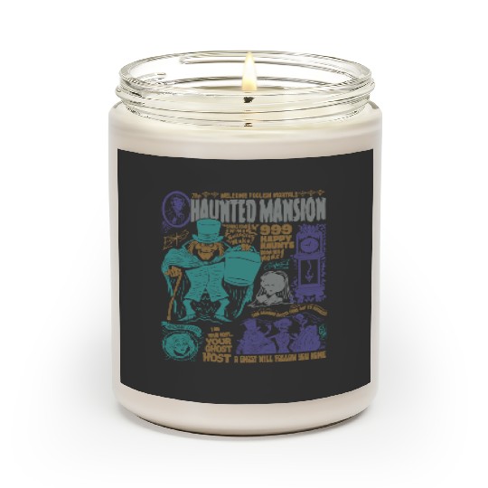 Retro Haunted Mansion Scented Candles, Vintage Disney Scented Candles, Spooky Scented Candles, Classic Disneyland Apparel, Classic Disney Ghost Scented Candles