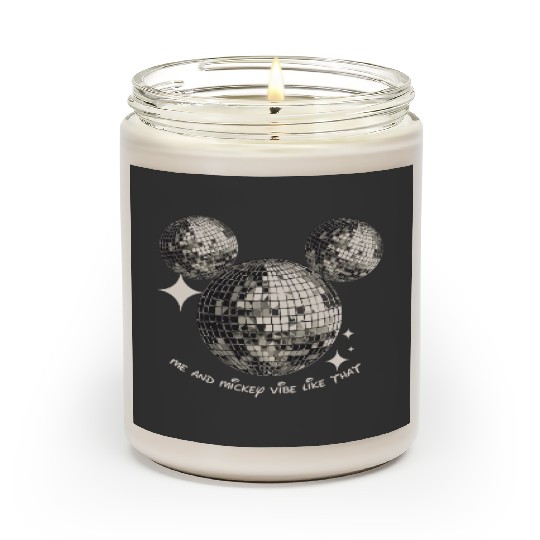 Me and Mickey Vibe Like That Scented Candles, Mouse Disco Ball Scented Candles, Disney Eras Tour Scented Candles, Theme Park Orlando Magic Disco Ball Eras Mouse Scented Candles