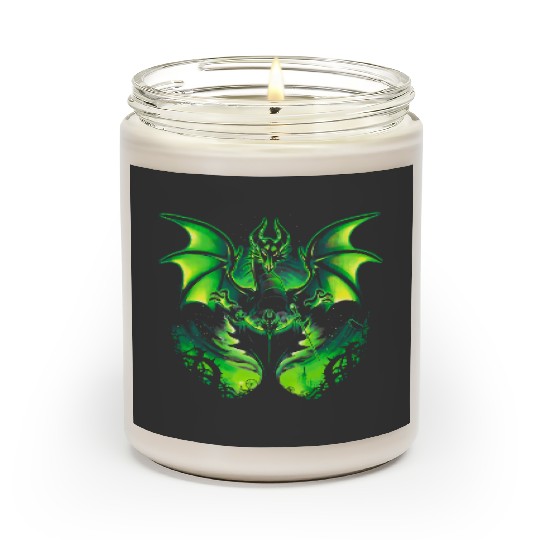 Maleficent Disney Art Dragon Scented Candles