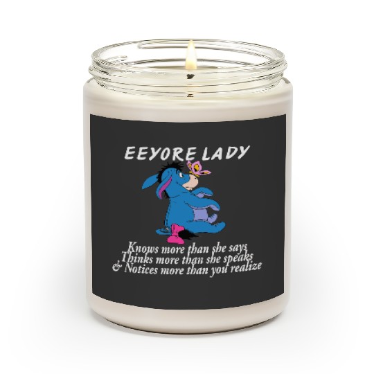 Disney Eeyore Scented Candles, Eeyore Lady Knows More Than She Says Scented Candles Winnie The Pooh Scented Candles