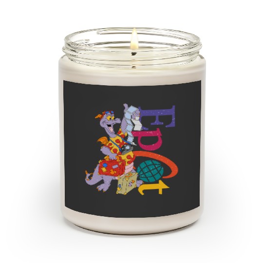 Disney Epcot Figment  Scented Candles, Epcot Center Scented Candles, Epcot Trip Scented Candles