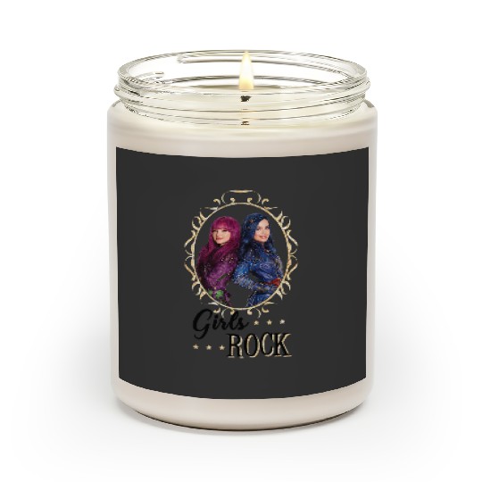 Disney Descendants Mal And Evie Girls Rock Scented Candles
