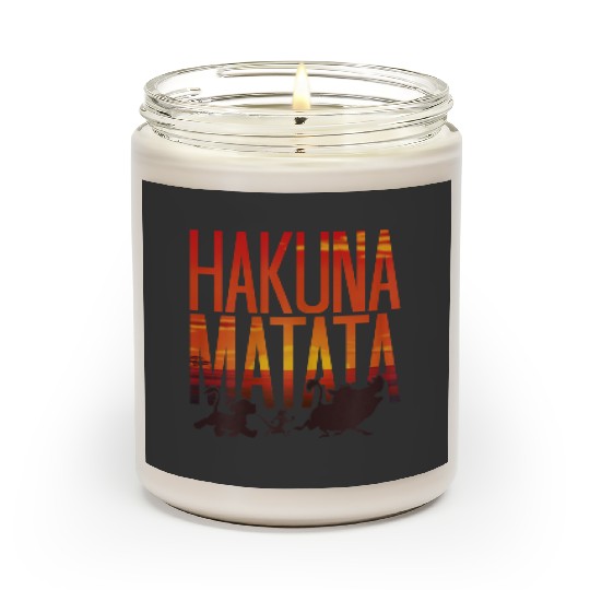 Disneyss The Lion King Hakuna Matata Sunset Group Shot Shadows Scented Candles