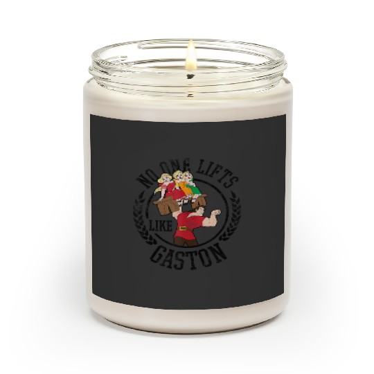 Disney Beauty and the Beast No One Lifts Like Gaston Badge Scented Candles