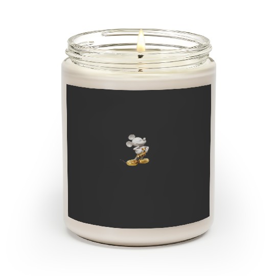 Disney Gold Mickey Mouse Pose Scented Candles