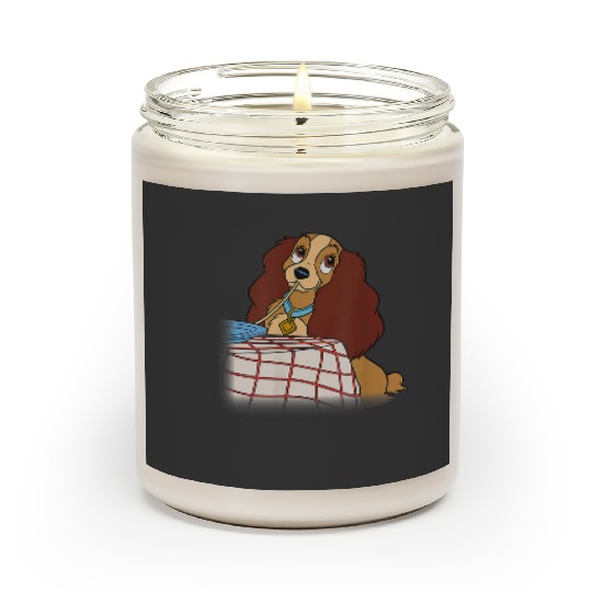 Disneyss Lady And The Tramp Iconic Spaghetti Scene Lady Side Scented Candles