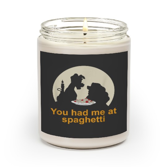 Disneyss Lady And The Tramp You Had Me At Spaghetti Silhouette Scented Candles
