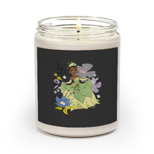 Disneyss The Princess And The Frog Tiana Cute Floral Portrait Scented Candles