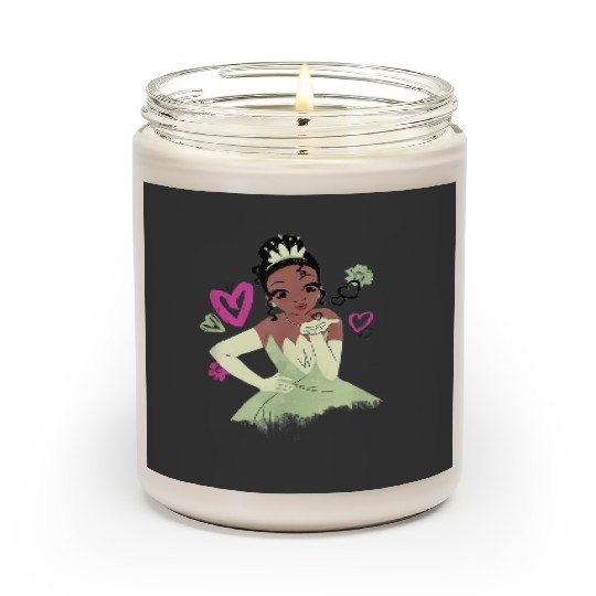 Disneyss The Princess And The Frog Tiana Heart Kissses Sketch Scented Candles