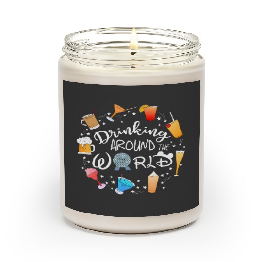 Drinking Around the World Scented Candles, Disney Drinks Scented Candles, World Traveler Scented Candles