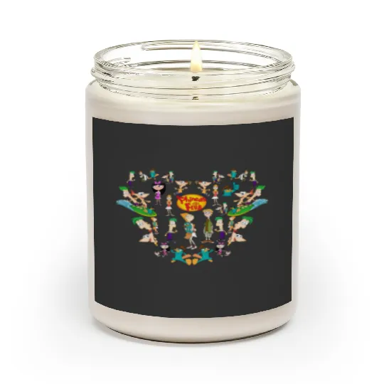 Disney Phineas And Ferb Scented Candles, Phineas And Ferb Characters Scented Candles