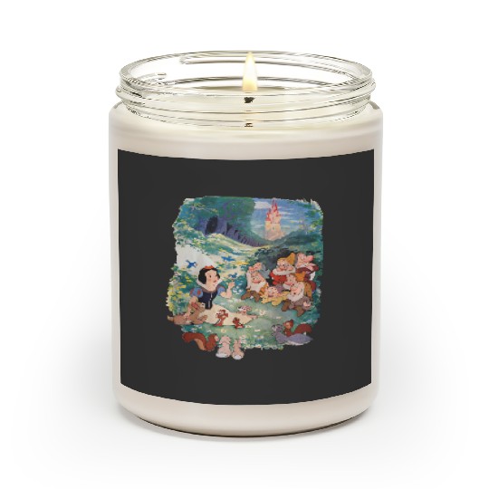 Retro 90s Disney Snow White  Scented Candles, Retro Snow White 7 Dwarfs Scented Candles, Vintage Disney Princess Scented Candles