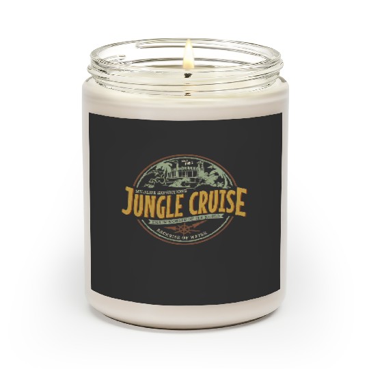 Jungle Cruise Ride Back Side Of Water Scented Candles, Vintage Disney Scented Candles