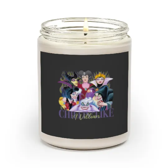 Chillin Like A Villian Scented Candles, Disney Villians Halloween Villains The Evil Tour Scented Candles