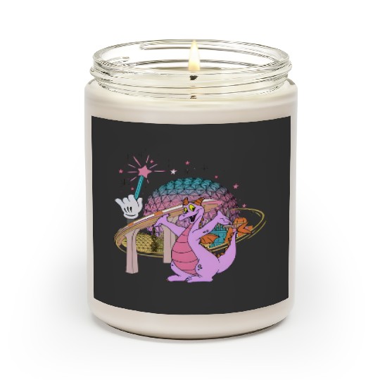 Disney Dragon Figment Scented Candles Epcot Figment Scented Candles, Mascot Figment Scented Candles