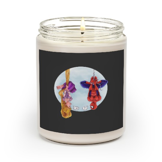Disney Rapunzel And Marvel Spider-Man Scented Candles, Disney Marvel Avengers Spiderman Scented Candles