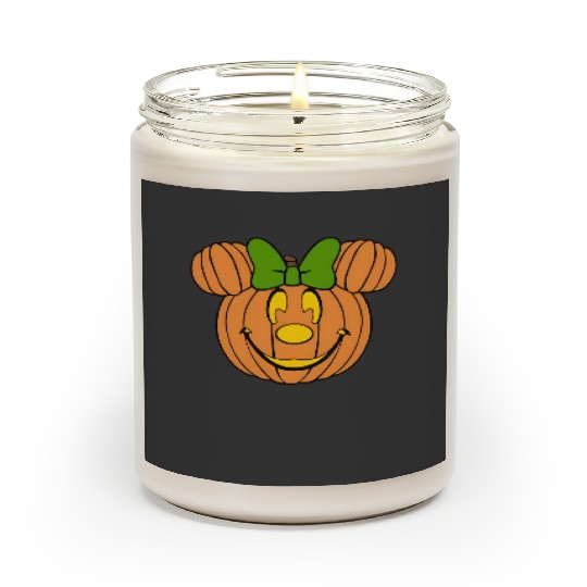 Minnie Pumpkin - unisex Scented Candles | disney halloween | disney vacation Scented Candles | disney thanksgiving | disney Scented Candles |  mickey halloween | disney.